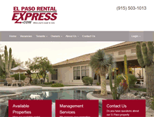 Tablet Screenshot of elpasorentalexpress.com